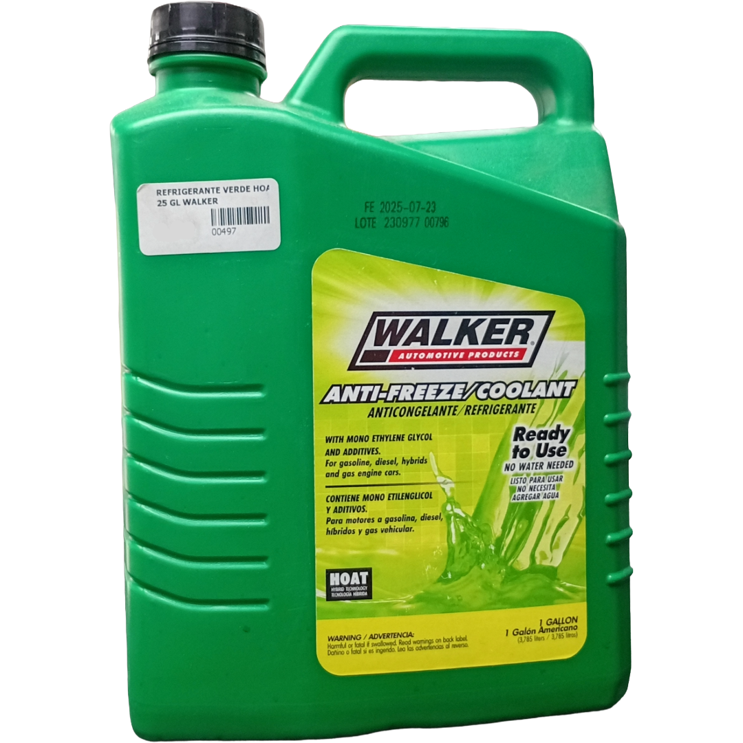 refrigerante verde hoat 25 gl walker refrigerante verde hoat 25 gl walker