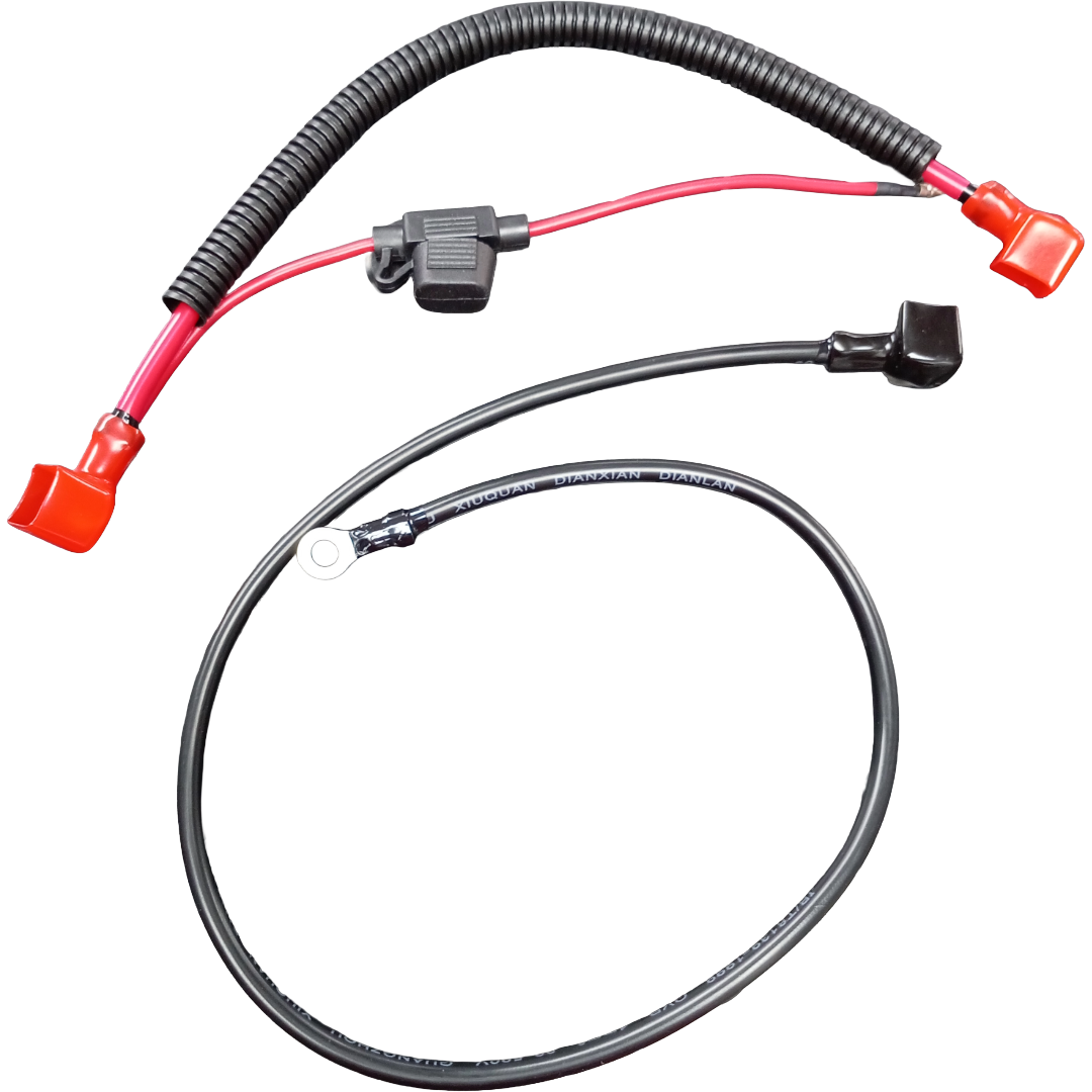 cable para bateria negro y rojo con fusible reforzado xuri cable para bateria negro y rojo con fusible reforzado xuri