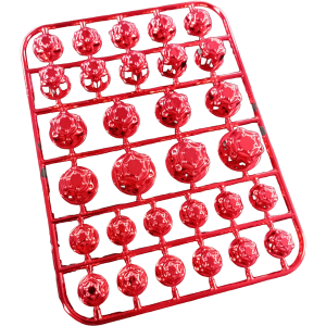 tapita perno plastica modelo 2 rojo 5 sobres xuri