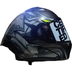 casco abatible 3120dv negr.gris osc. visor smoke l