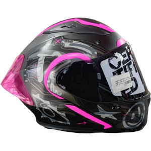 casco abatible 3130dv negr gris.os visor smoke m