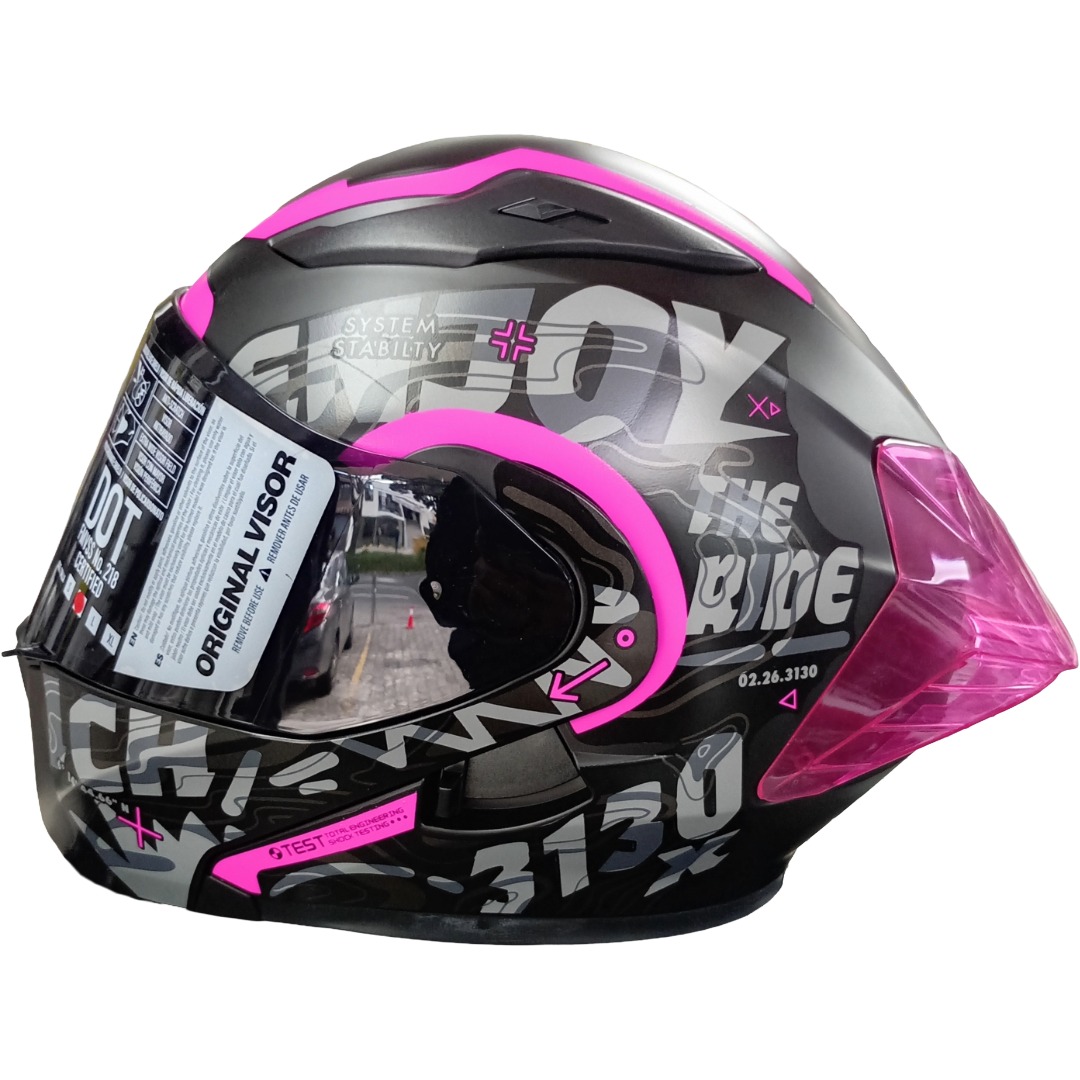 casco abatible 3130dv negr gris.os fux visor smoke m casco abatible 3130dv negr gris.os fux visor smoke m