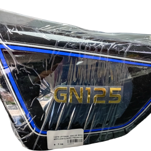 tapa lateral gn125 negro brillante